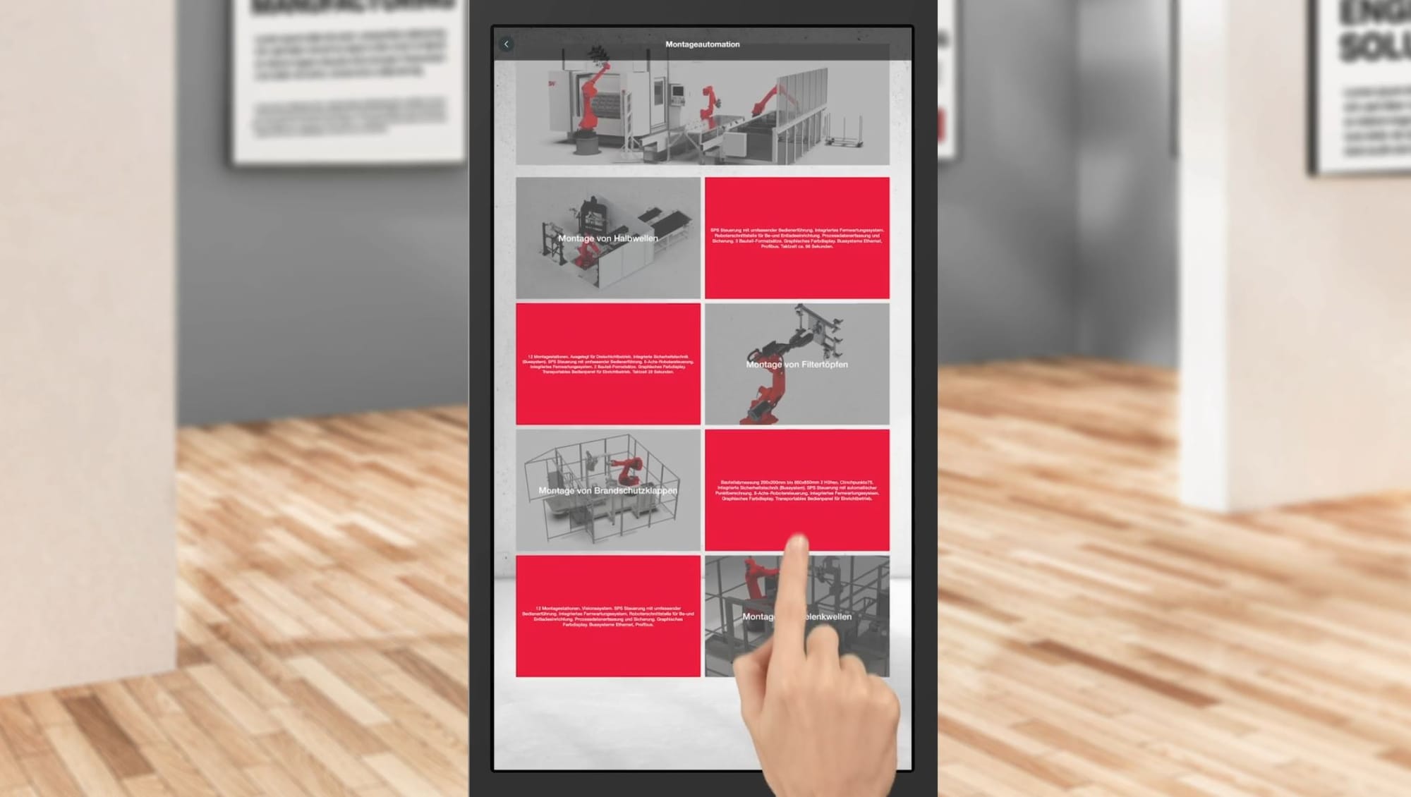 Schwäbische Werkzeugmaschinen SW - Windows Touchtable Kiosk App