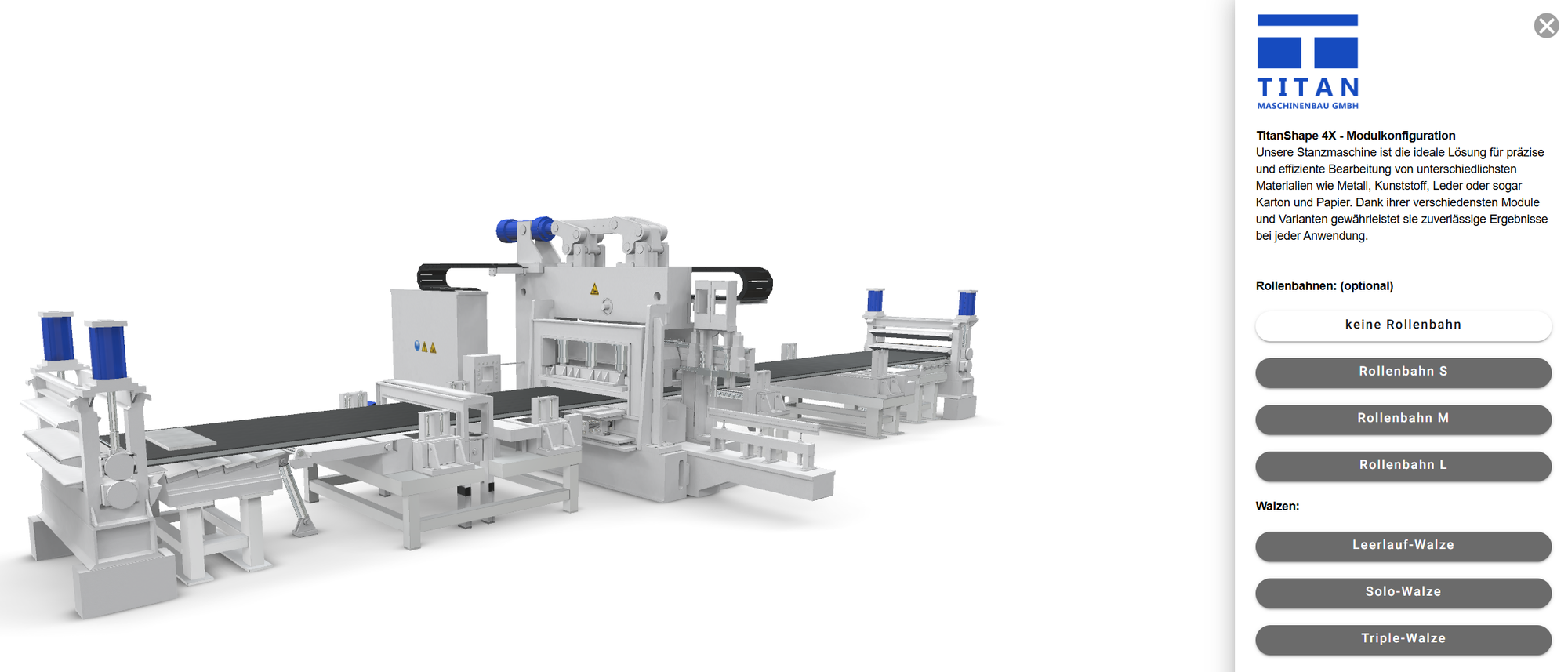 Titan Stamping Machine Configurator SmartVu
