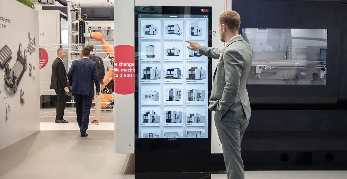 Touchscreen Stations with 3D Product Models